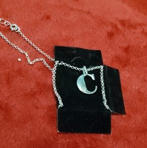 Avon initial C pendant necklace